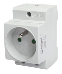 GSR-01 Steckdose, Steckdose auf einer 35-mm-Schiene GSR