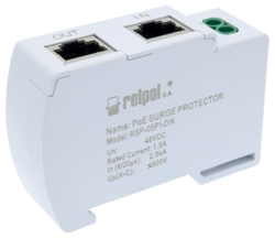 PoE-LAN-Überspannungsschutzgerät für Ethernet-Netzwerke RSP-05P1-DIN, Überspannungsableiter für Daten-/Kommunikationsnetzwerke